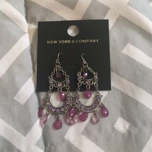Purple Chandelier earrings